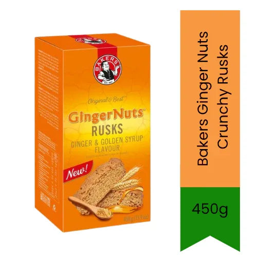 Bakers Ginger Nuts Crunchy Rusks 450g