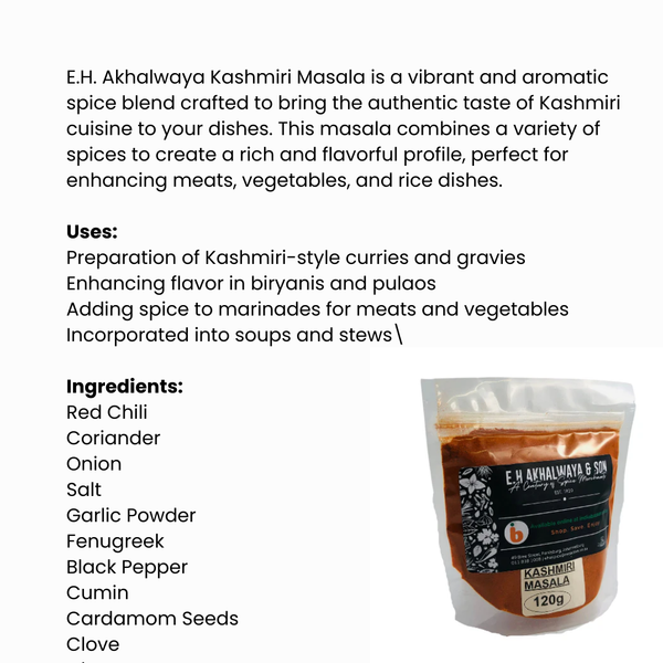 E.H.Akhalwaya & Son Kashmiri Masala 120g