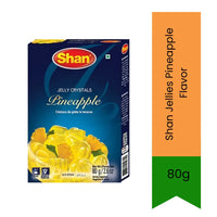 Shan Jellies Assorted Flavors (4 Flavors) | 80g - Fruity Jelly Dessert Mix for Kids & Family Treats, Strawberry Banana Mango & Pineapple Flavors | South Africa | India Bazaar