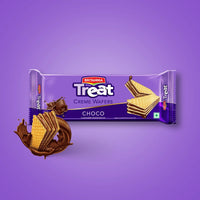 Britannia Crispy Wafers Chocolate Multipack | 225g (3 x 75g Pack) - Delicate Crunchy Multi-Layered Cocoa Cream Wafers, Delicious Ice Cream Garnish | South Africa | India Bazaar