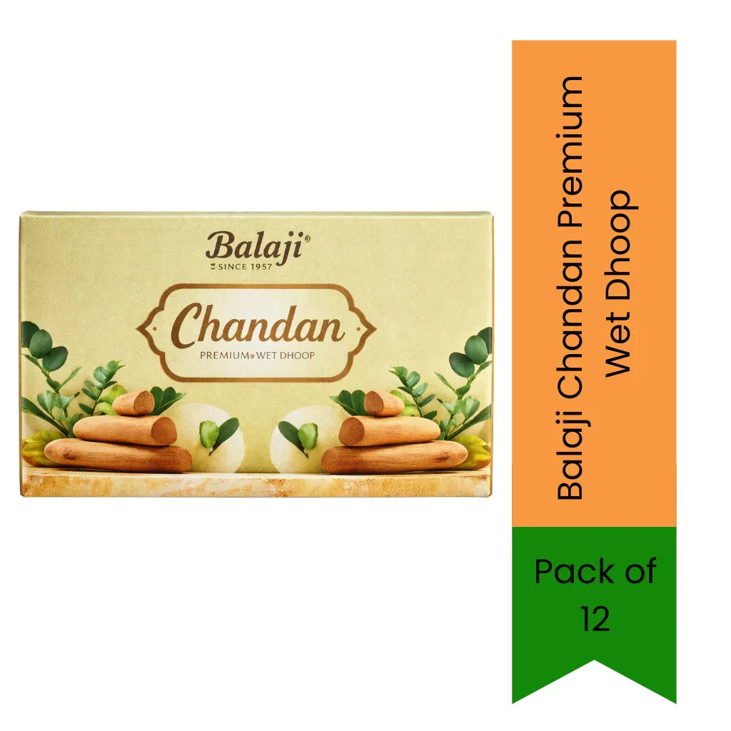 Balaji Sandalwood / Chandan Premium Wet Incense / Wet Dhoop | Warm Woody, Smooth & Creamy Fragrance | Soft Burning Long-Lasting Aroma | South Africa | India Bazaar