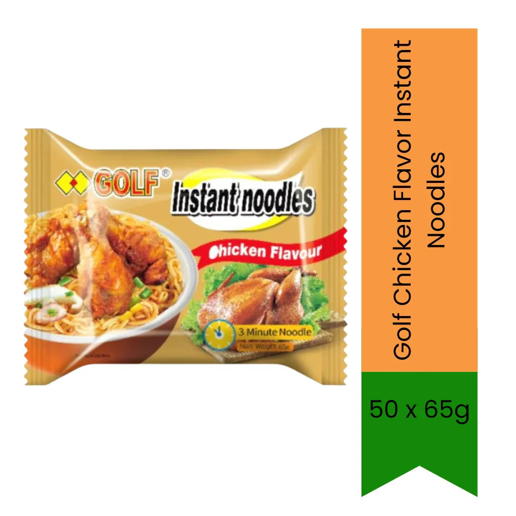 Golf Chicken Instant Noodles | 50 x 65g - Quick Chicken Flavored Noodles for Catering, Spaza Shops & Family Meals, Bulk Value Pack | South Africa | India Bazaar