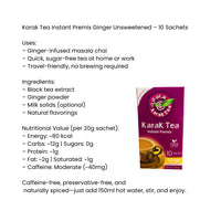 Karak Tea Instant Premix Ginger Unsweetened