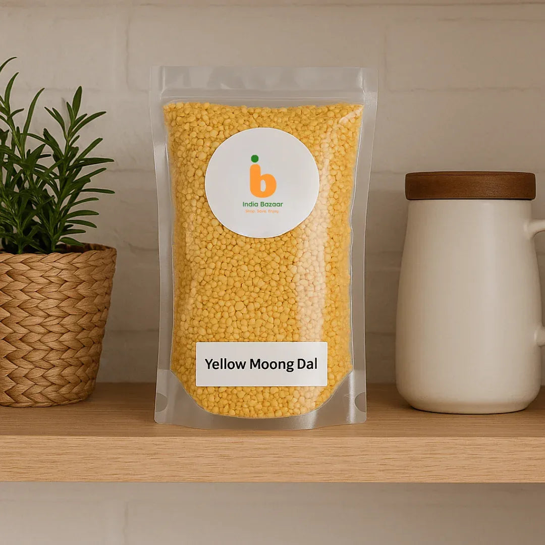 IB Yellow Split Lentils (Moong Dal) | 1kg -  Best Value, High Protein & Fast Cooking | Perfect for Soups, Curries & Meals | South Africa | India Bazaar
