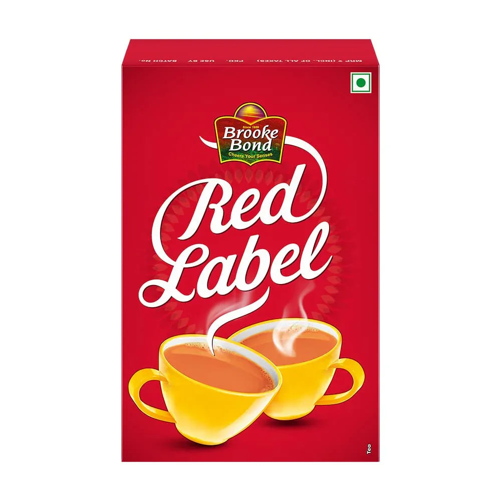 Brooke Bond Red Label Tea (Premium Loose Leaf Chai) | 500g - High-Quality Rich Assam CTC Black Tea Blend, Energizing Morning Drink with Health Benefits | South Africa | India Bazaar