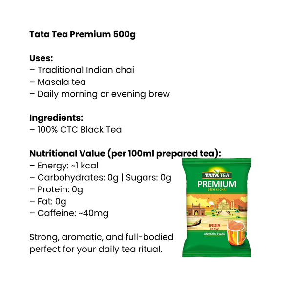 Tata Tea Premium 500g |BB:JAN.2026