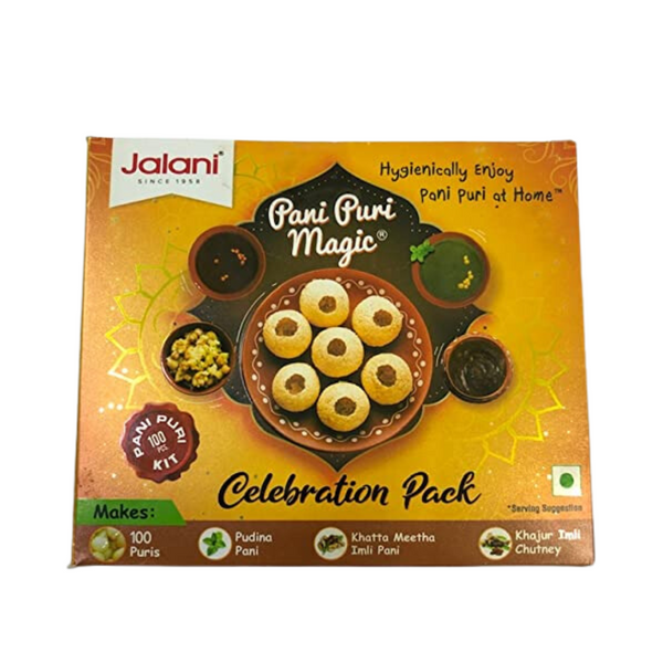Jalani Pani Puri Magic Celebration Pack -450g(100pc kit) |BB:27.JUL.2025