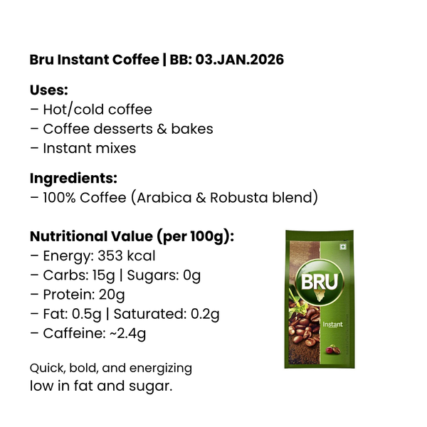 Bru Instant Coffee |BB:03.JAN.2026