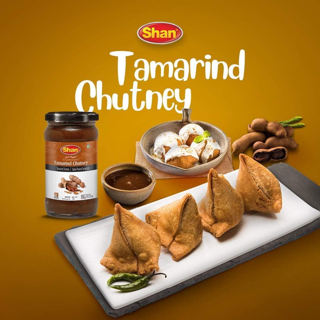 Shan Tamarind Chutney (Imli Chutney Dip) | 315g - Zesty Tangy & Sweet Traditional Condiment Sauce for Chatpata Pani Puri, Chaats & Fried Farsan Snacks | South Africa | India Bazaar