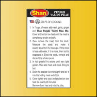 Shan Punjabi Yakhani Pilau Meat Rice Spice Mix (Yakhni Pulao Masala) | 50g - Fragrant Mild Aromatic Seasoning for Traditional North Indian Mutton & Chicken Rice Pots | South Africa | India Bazaar