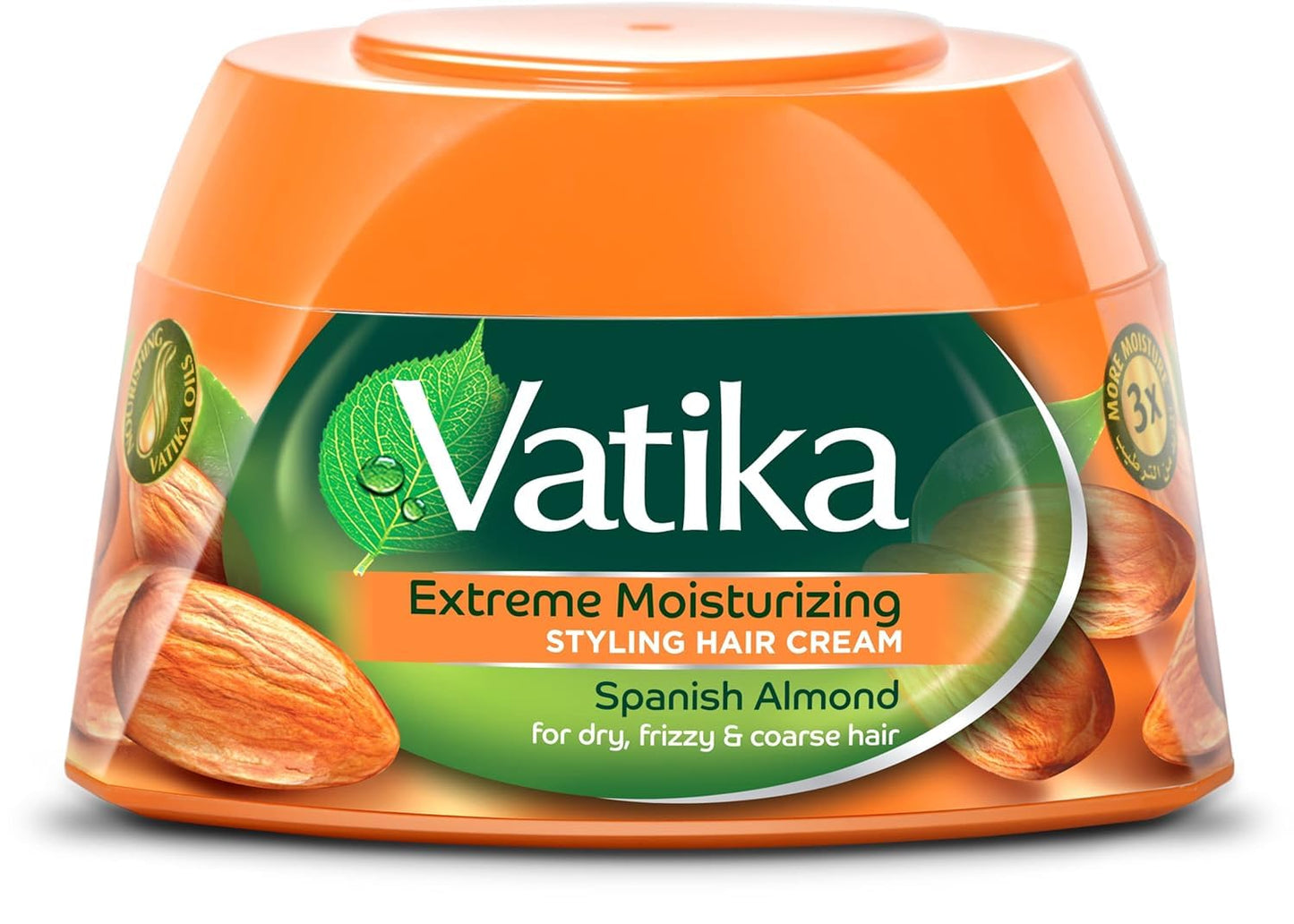 Dabur Vatika Extreme Moisturising Hair Styling Cream (Almond & Honey) | 140ml - Intensive Care Deep Hydration Pomade for Coarse, Bleached or Damaged Hair | South Africa | India Bazaar