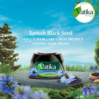 Dabur Vatika Strength & Shine Hair Styling Cream | 140ml - Premium Pure Hair Cream for Stronger Hair, Daily Styling & Nourishment | Delivers Brilliant Shine & Smooth Texture | South Africa | India Bazaar