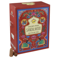 Sree Vani Sandalwood Backflow Incense Cones (Chandan Dhoop) | 12-Pack Multipack - Premium Woody Cascade Smoke Cones for Visual Serenity & Spiritual Focus | South Africa | India Bazaar