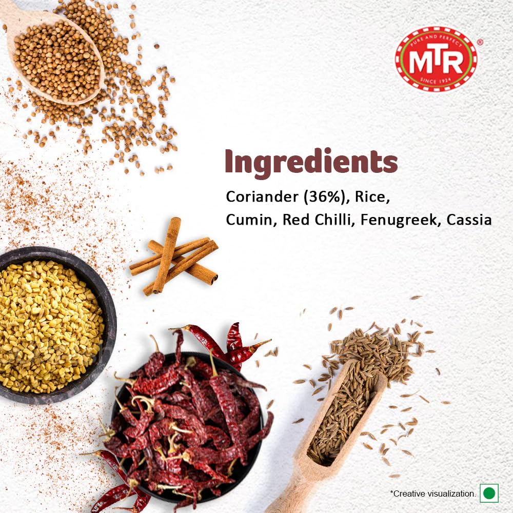 MTR Sambar Powder | 200g - Authentic South Indian Masala for Sambar, Lentil Dishes & Curries, Rich Aroma & Homemade Taste | South Africa | India Bazaar
