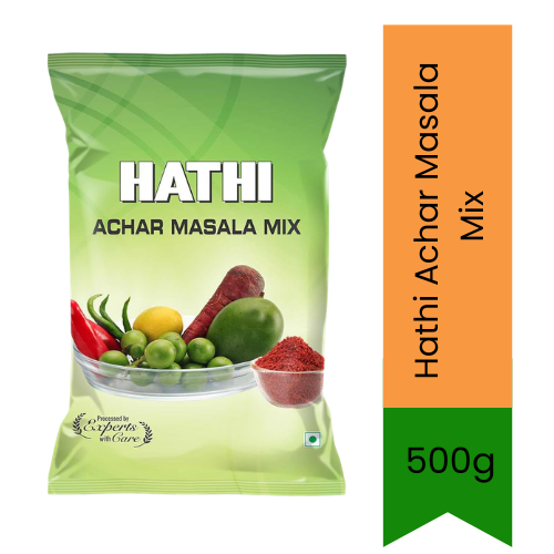 Hathi Achar Masala Mix (Gujarati Sambharo / Rai No Kuria) | 500g - Bold Mustard & Fenugreek Blend for Homemade Mango Pickles & Spicy Oil Tempering | South Africa | India Bazaar
