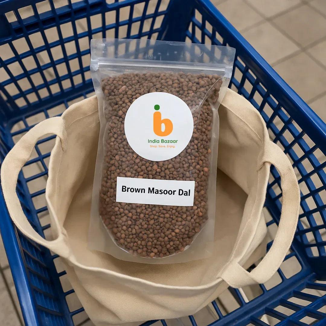 IB Whole Brown Lentils | 1kg - (Brown Masoor / Sabut Masoor) | Budget Friendly, High Protein & Hearty | Perfect for Soups, Curries & Meals | South Africa | India Bazaar