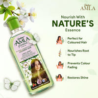 Dabur Amla Jasmine Hair Oil (Sugandhit Aariyal Amla Tel) | 200ml - Light Non-Sticky Hair Nourishment Formula | Infused with Amla & Soothing Jasmine Aroma for Long, Shiny, Strong & Beautiful Strands | South Africa | India Bazaar