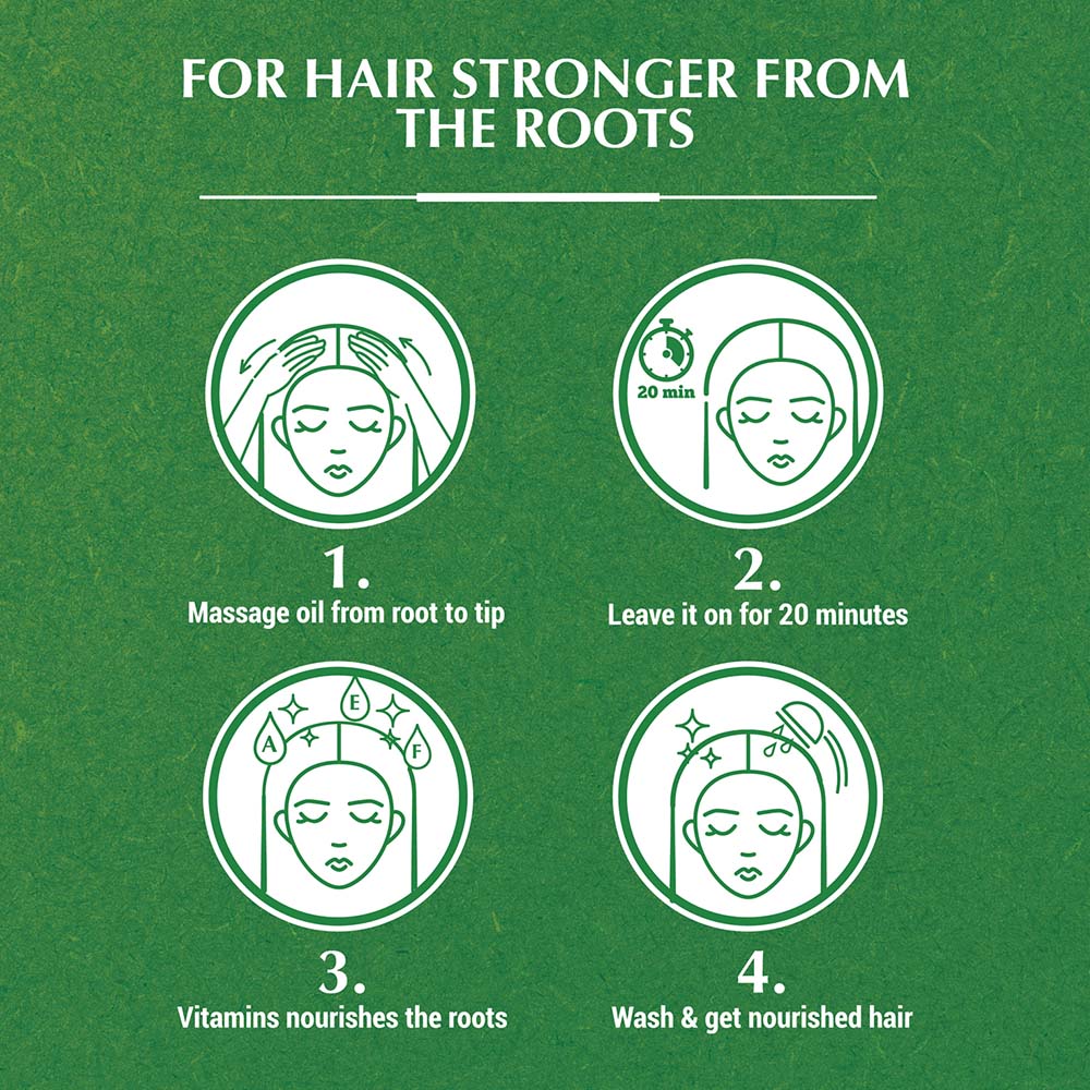 Dabur Vatika Cactus Enriched Hair Oil (Cactus Oil) | 200ml - Premium Pure Cactus Oil for Anti Hair Fall, Hair Strength & Root Care | Delivers Shine, Nourishment & Root Vitality | South Africa | India Bazaar