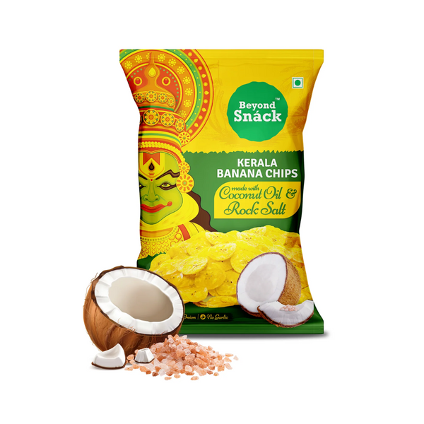 Beyond Snack's Kerala Banana Chips in Coconut Oil and Rock Salt 90g| BB:16.AUG.2025