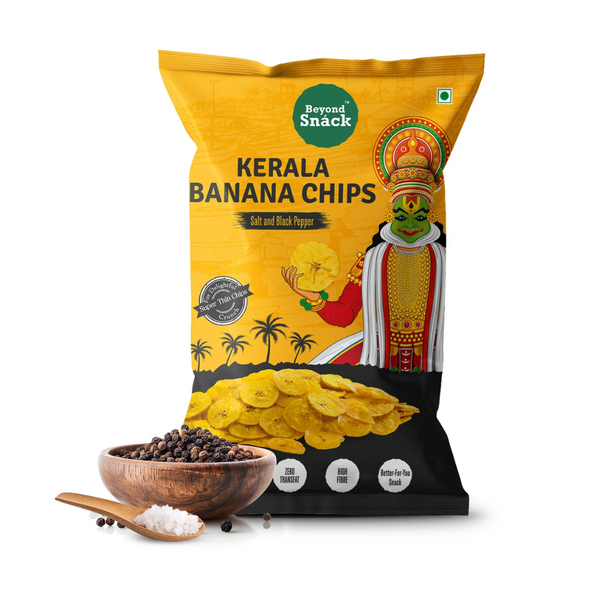 Beyond Snack's Kerala Banana chips Salt & Black Pepper 125g| BB:16.AUG.2025