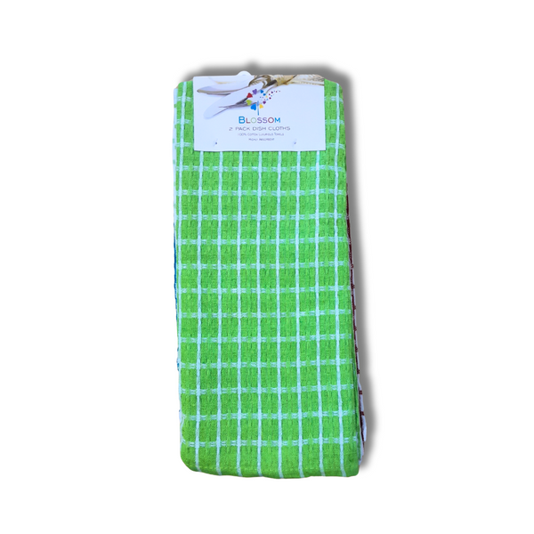 Blossom 2 pack Checkered Dish Cloth Set (45x70cm) REF#10