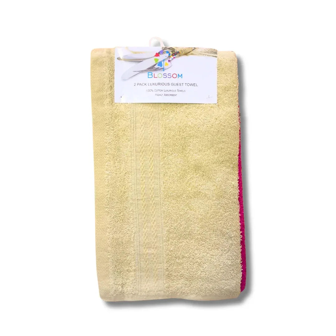 Blossom 2 pack luxurious guest towel (30x50cm) REF#45