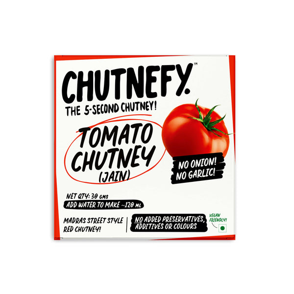 Chutnefy Tomato Chutney (Jain) No Onion No Garlic 30Gm
