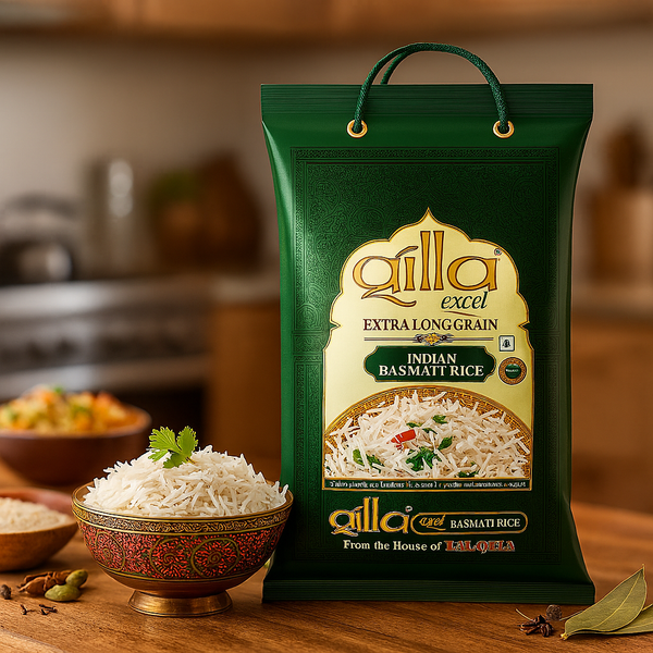 Qilla Excel Extra Long Grain Indian Basmati Rice