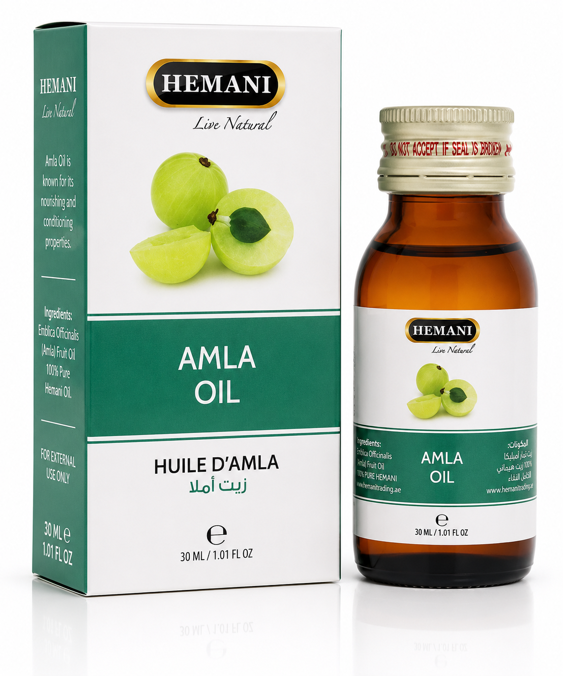 Hemani Live Natural Amla Oil (Indian Gooseberry Hair Oil) | 30ml - Hair Care(For External Use Only)