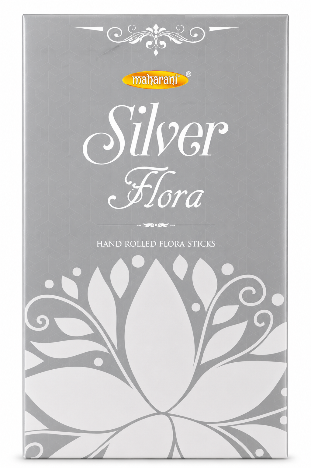 Maharani Silver Flora Incense (Silver Flora Agarbatti) | Pack of 6 - Premium Fragrant Sticks for Prayer, Meditation & Home Aromatherapy | Clears Negative Energy & Creates a Calming, Long-Lasting Spiritual Ambiance | South Africa | India Bazaar