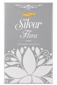 Maharani Silver Flora Incense (Silver Flora Agarbatti) | Pack of 6 - Premium Fragrant Sticks for Prayer, Meditation & Home Aromatherapy | Clears Negative Energy & Creates a Calming, Long-Lasting Spiritual Ambiance | South Africa | India Bazaar