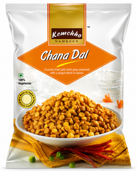 Kemchho Fried Split Chickpeas (Chana Dal / Dalia) | 270g - Crunchy Spiced Gram Flour Snack For Healthy Teatime Nibbles | Ready-to-Eat Savoury Farsan Infused With Indian Masala Flavour | South Africa | India Bazaar