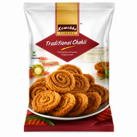 Kemchho Traditional Chakli (Makhana Murukku / Spiced Chakri) | 270g - Crispy Savoury Fried Spiral Rice Flour Snack | Authentic Homemade Indian Recipe, Perfect Crunchy Ready-to-Eat Afternoon Chai Farsan | South Africa | India Bazaar