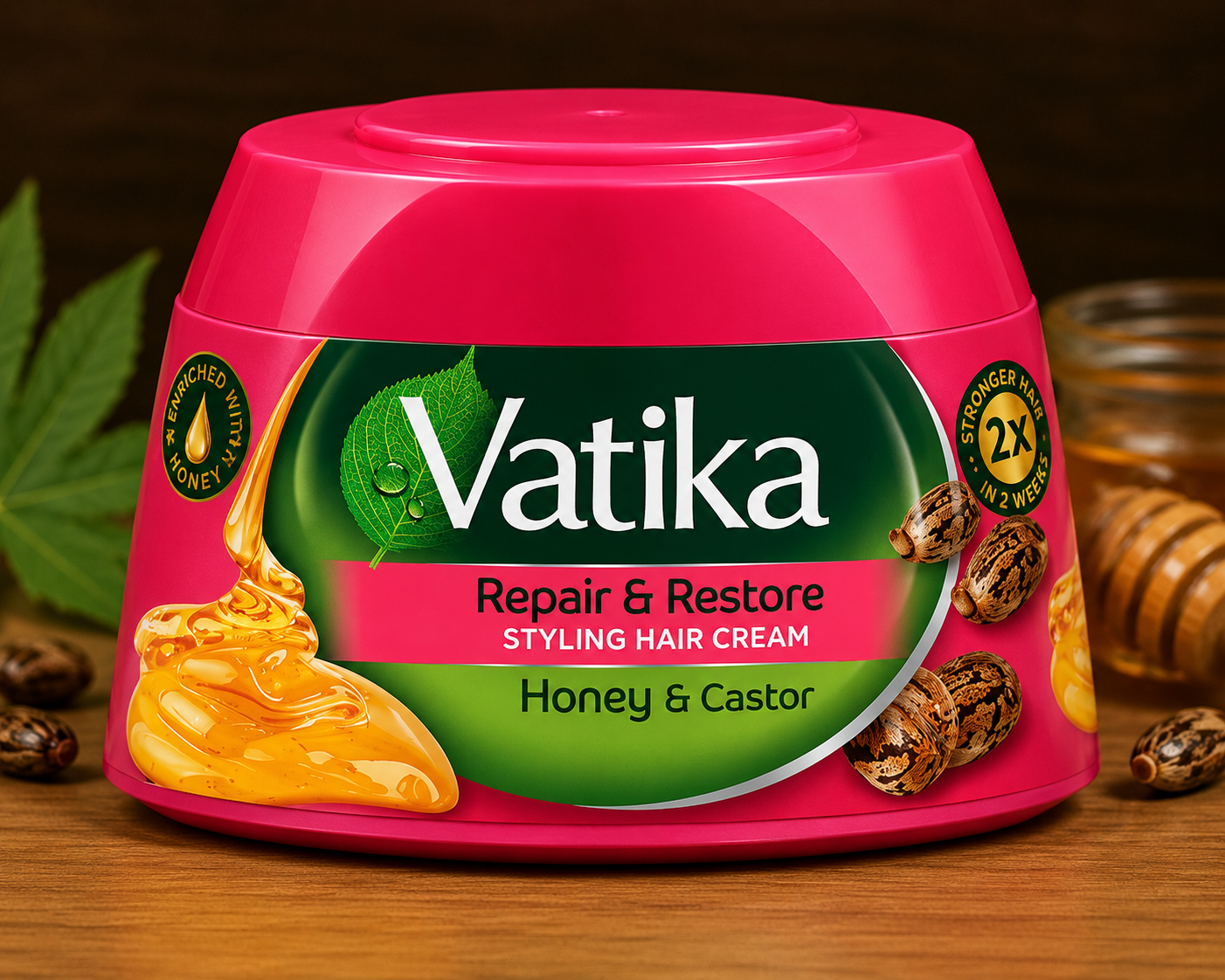 Dabur Vatika Repair & Restore Hair Styling Cream | 140ml - Premium Pure Hair Cream for Damage Repair, Styling & Nourishment | Delivers Strong, Shiny & Smooth Hair | South Africa | India Bazaar