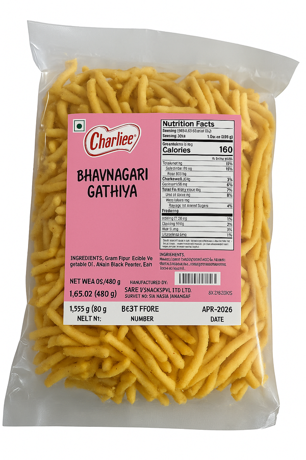 Charliee Bhavnagari Gathiya – Crunchy & Authentic Gujarati Snack |Traditional Flavor|BB:APR.2026