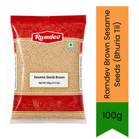 Ramdev Brown Sesame Seeds (Bhuria Til) - Premium Whole Natural Seeds for Sweets, Baking, Cooking & Garnishing | Delivers Authentic Nutty Flavor & Rich Aroma | South Africa | India Bazaar