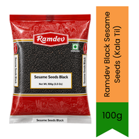 Ramdev Black Sesame Seeds (Kala Til) - Premium Whole Dried Seeds for Indian Sweets, Baking, Cooking & Garnishing | Delivers Authentic Nutty Flavor & Rich Aroma | South Africa | India Bazaar