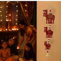 Handcrafted Camel Design Wall Hanging – Traditional Rajasthani Home Décor Maroon