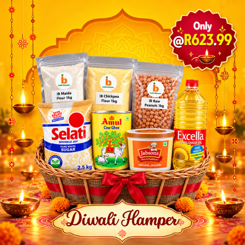 IB Diwali Hamper | 1 Pack - Festive Indian Sweets & Snack Hamper | Authentic Taste, Rich Celebration & Premium Gifting | South Africa | India Bazaar