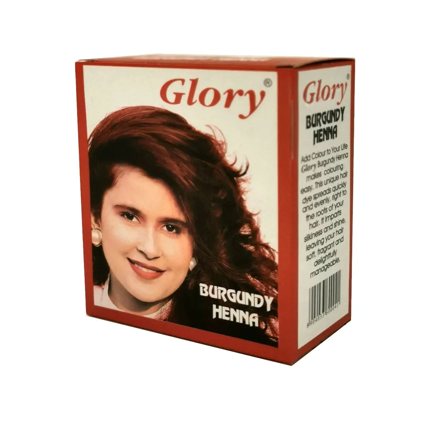Glory Burgundy Henna Powder (Mehendi Hair Dye) | 60g - Herbal Based Conditioning Rich Colorant for Shiny Grey Hair Coverage, Natural Softness | South Africa | India Bazaar
