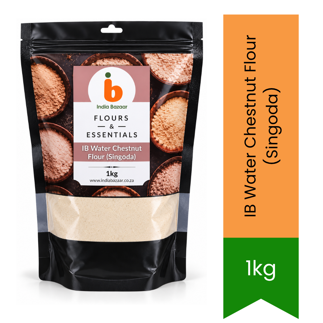 IB Water Chestnut Flour (Singoda) - Gluten-Free Flour for Baking, Pancakes & Fasting Recipes, Light & Easy to Digest | South Africa | India Bazaar