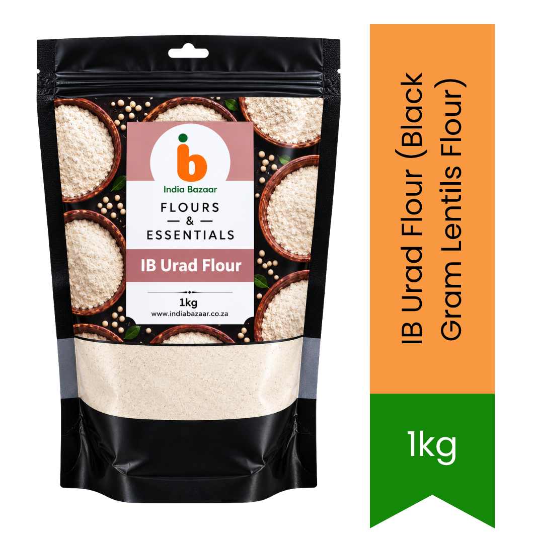 IB Urad Flour (Black Gram Lentils Flour) - Premium Fine Flour for Crispy Dosa, Fluffy Idli Batter, Papad Making & Savoury South Indian Cooking | South Africa | India Bazaar