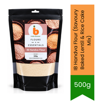 IB Handva Flour (Savoury Baked Lentil & Rice Cake Mix) - Multigrain Flour for Healthy Baking, Snacks & Meals, High Fiber Nutrition | South Africa | India Bazaar