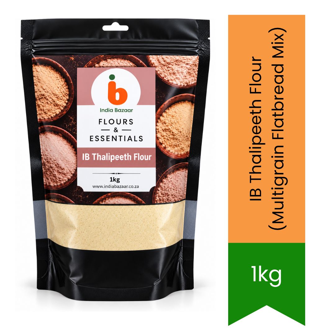 IB Thalipeeth Flour (Multigrain Flatbread Mix) - Healthy Roasted Grain Blend for Spiced Maharashtrian Savoury Pancakes & Nutritious Breakfasts | South Africa | India Bazaar