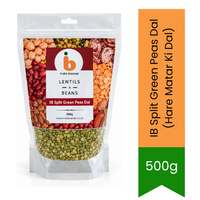 IB Split Green Peas Dal (Hare Matar Ki Dal) - Premium Quality Unpolished Pulses | Rich Source of Protein, Fibre & Essential Nutrients | South Africa | India Bazaar
