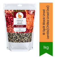 IB Split Black Urad Lentils (Chilka Urad Dal) - Traditional Iron-Rich Crushed Gram for Punjabi Style Creamy Lentil Stews & Dal Makhani | South Africa | India Bazaar