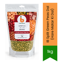IB Split Green Peas Dal (Hare Matar Ki Dal) - Premium Quality Unpolished Pulses | Rich Source of Protein, Fibre & Essential Nutrients | South Africa | India Bazaar