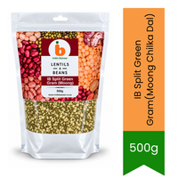 IB Split Green Gram (Moong Chilka Dal) - Easy-to-Digest Light Protein Lentils for Everyday Nutritious Khichdi, Soups & Savoury Porridges | South Africa | India Bazaar