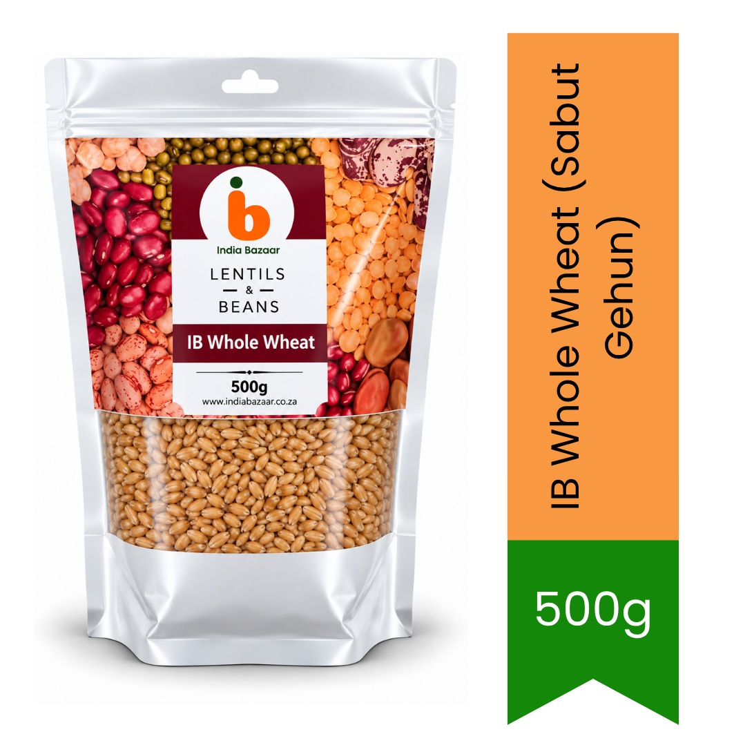 IB Whole Wheat (Sabut Gehun) - Premium Grains & Flour Staples | Rich Fiber, Wholesome Nutrition & Fresh Roti Making | South Africa | India Bazaar