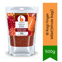IB Ragi Finger Millet (Whole Nachni / Bavto) - Iron & Calcium-Rich Gluten-Free Supergrain for Healthy Porridges, Dosas & Weight Loss Diets | South Africa | India Bazaar